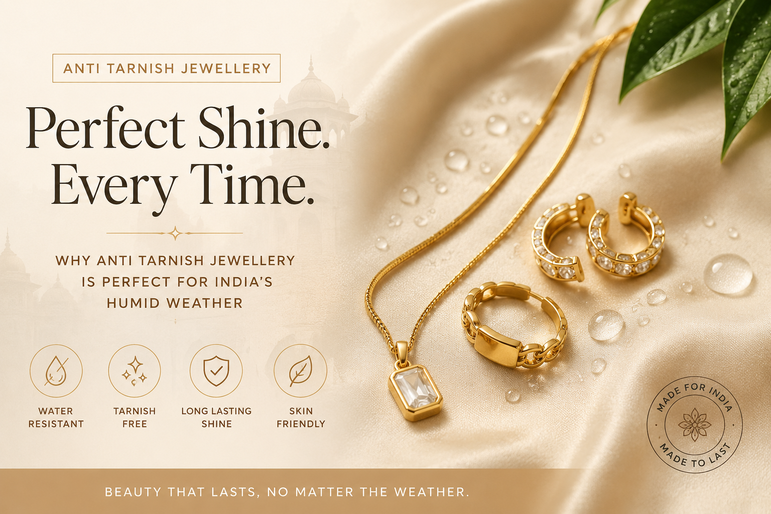 Anti-Tarnish Jewellery in India: Why It Matters in Humid Weather